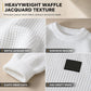 ✨ Men's Heavyweight Crew Neck Sweater — Waffle Jacquard & Ribbed Cuffs ☕
