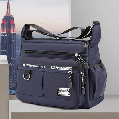 ✨ Men's Lightweight Crossbody Shoulder Bag: Multi-Pocket & Water-Resistant 🎒