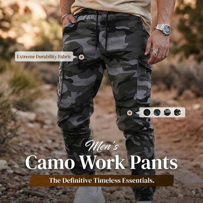 ✨ Men's Camo Cargo Pants: Durable & Drawstring Waist — Black Friday 50% Off 🥾