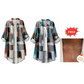 ✨ Women's Casual Plaid Long-Sleeve Shirt: Loose Fit & Wrinkle-Resistant 🌿