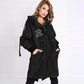 ⏳Retro workwear styling ⏰Women's Trendy Long-Sleeve Hooded Jacket and Leather Leggings