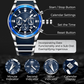 ⌚ LIMITED TIME 50% OFF! 💧 Men’s Waterproof Multifunctional Quartz Watch – Chronograph, Luminous, Stainless Steel ⏱️