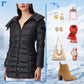 ✨ Women's Lightweight Winter Down Jacket with Hood — Water-Resistant & Cozy 🧥