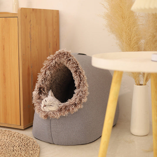🥳2026 HOT SALE🥳💞50K+ SOLD! 🐾Winter Warm Pet Cave Bed