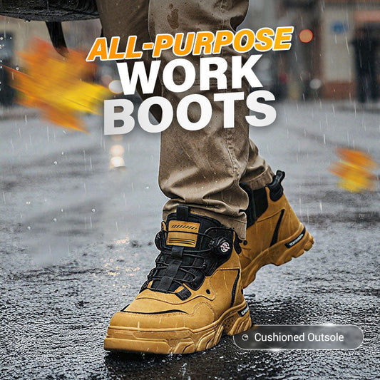 Men's Outdoor Swivel Buckle Work Shoes 🔄👞 – Waterproof 💦, Anti-slip 🚶‍♂️, Comfortable , Breathable 🌬️