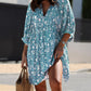 🔥50% OFF🔥V Neck Summer Half Sleeve Floral Tunic Short Dress