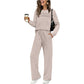 ⏳Limited-time 50% off⏰Women's Crew Neck Top & Drawstring Pants Set👚👖