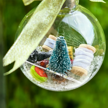 Holiday Sewing Snow Globe Ornament