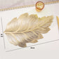 3D Gold-Embossed Leaf Placemat – Heat-Resistant & Non-Slip
