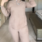 Women's Long Sleeve Pullover Top & Pants Set
