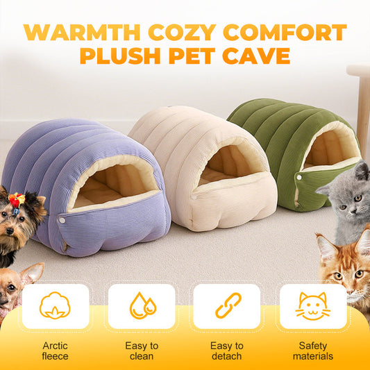 Cozy and comfortable plush bed for pets🐱