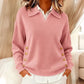 Women's Fashion Solid Color V-Neck Pullover