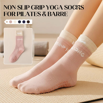 Non-Slip Grip Yoga Socks for Pilates & Barre