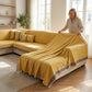 Non-Slip Sofa Cover with Greek Key Border