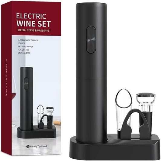 🥳2026 HOT SALE🥳💞50K+ SOLD!✨ 💝Electric Wine Opener Set - USB Rechargeable Corkscrew with 6 Accessories🍷🤹