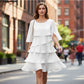 🎁New arrival 40% OFF💥Women's Elegant Layered Ruffle Sleeve Dress – Effortless Style for Every Occasion💃