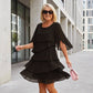 🎁New arrival 40% OFF💥Women's Elegant Layered Ruffle Sleeve Dress – Effortless Style for Every Occasion💃