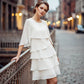 🎁New arrival 40% OFF💥Women's Elegant Layered Ruffle Sleeve Dress – Effortless Style for Every Occasion💃