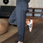 Men's High Waist Casual Straight Blazer Pants