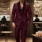 🔈50% OFF!!🧥👖Men's Black Sparkle Tuxedo Suit Set