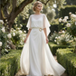 Flowing Cape Sleeve Top & Wrap Pants Set