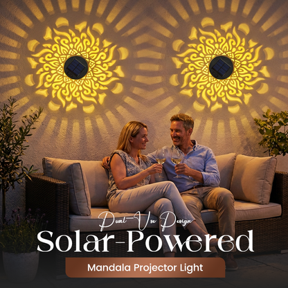 ✨Solar-Powered Mandala Projector Light