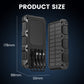 High-Capacity Solar Power Bank with Built-in Light