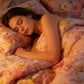 3-Piece Floral Ruffled Bed Sheet & Pillowcases Set