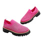 Women's Rhinestone Sparkle Slip-On Loafers