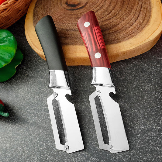 📢📢40% OFF !! ⏰ Thickened Stainless Steel Multi-Peeler – Heavy-Duty, Wide Blade, Bottle Opener 🍺