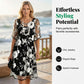 🔥Hot Deals-Women's Elegant Floral Print Chiffon Dress: Effortless Style For Any Occasion 🌸