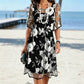 🔥Hot Deals-Women's Elegant Floral Print Chiffon Dress: Effortless Style For Any Occasion 🌸