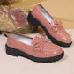 ✨👠Shine Bright, Step Light 🌸Women's Casual Patent Leather Bow Loafers