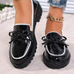 ✨👠Shine Bright, Step Light 🌸Women's Casual Patent Leather Bow Loafers