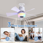 ⏳ LAST DAY SALE 50% OFF 🔥 40W LED Ceiling Fan Light – 20.5” Ultra-Quiet with Remote 🎯 | E27 + FREE B22 Adapter 🔌 | For Bedroom 😴, Kitchen 👩‍🍳 & Garage 🛠️ – UK Ready! 🇬🇧