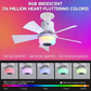 ⏳ LAST DAY SALE 50% OFF 🔥 40W LED Ceiling Fan Light – 20.5” Ultra-Quiet with Remote 🎯 | E27 + FREE B22 Adapter 🔌 | For Bedroom 😴, Kitchen 👩‍🍳 & Garage 🛠️ – UK Ready! 🇬🇧