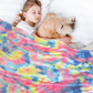 ❄️SUMMER HOT SALE🌀 Ultra-Soft Tie-Dye Plush Throw Blanket