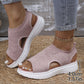 👡50% OFF NOW ! 💐 Women's Breathable Knit Platform Sandals – Air-permeable knit upper, cushioned sole & lightweight comfy summer footwear ✨