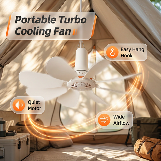 🏆LAST DAY SALE 50% OFF🔥Portable Mini Ceiling Fan with Hanging Hook
