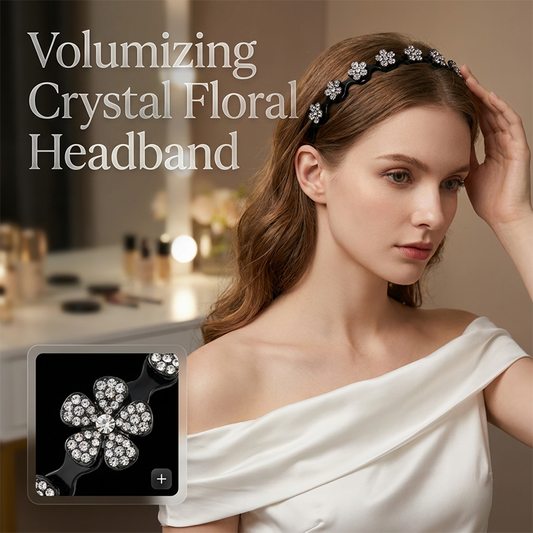 🎁New Arrival 50% OFF💥Wavy Crystal Headband Set - Lightweight Non-Slip Girly Feminine Hair Accessory, Sparkling Crystal-Accented Wave-Shape Band for Weddings & Everyday Wear, Girly Feminine Items