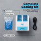 Portable Dual-Outlet Fan with Ice Drawer