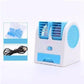 Portable Dual-Outlet Fan with Ice Drawer