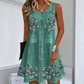 ⌛Limited-Time Offer-Women's Sleeveless Floral Button Down Dress