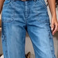 👖 50% RABATT! 🌸 Women's Casual Stretchy Cropped Denim Pants – Comfortable & versatile – Perfect for casual days, summer outings or office chic – breathable and stylish ✨🌿