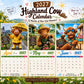 ⏳LAST DAY SALE ONLY ￡6.9!!🔥2027 Funny Highland Cow Wall Calendar | A4 Hanging Calendar | Designed by Isabel Kline