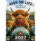 ⏳LAST DAY SALE ONLY ￡6.9!!🔥2027 Funny Highland Cow Wall Calendar | A4 Hanging Calendar | Designed by Isabel Kline