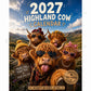 ⏳LAST DAY SALE ONLY ￡6.9!!🔥2027 Funny Highland Cow Wall Calendar | A4 Hanging Calendar | Designed by Isabel Kline