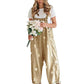 👖Women's Floral Print Loose-Fit Denim Overalls