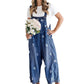 👖Women's Floral Print Loose-Fit Denim Overalls