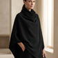 🌸 Free shipping | Women's Cowl-Neck Cape & Wide-Leg Pants 2-Piece Set
